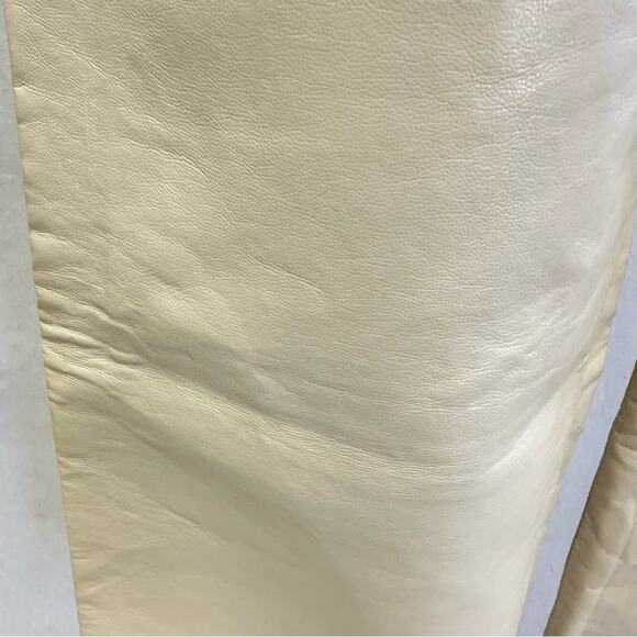 Agolde Pieced Pinch Waist 90's White Denim & Cream Leather Jeans size 29 - Picture 10 of 16